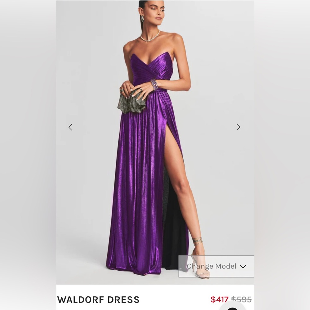 Retrofete Waldorf Dress Purple Evening Gown